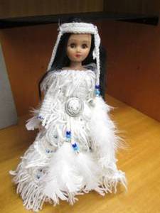 Indian Style Doll In Dcor On Stan...