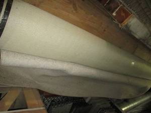 Beige Roll of CarpetRug 100% Polyester Unknown Size