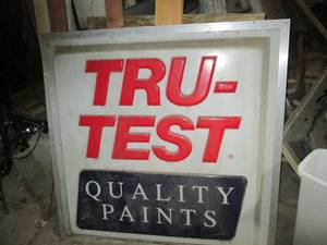 True Test Quality Paints Sign 51 X 50