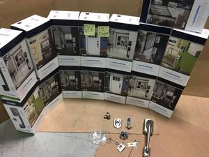 BIN FULL WITH SCHLAGE DOOR HANDLESETS DIFFERENT COLORSMODELS CUSTOMER RETURNS SEE PICS