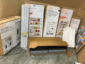 HDX SHELVING AND CABINETS DIFFERENT SIZES CUSTOMER RETURNS SEE PICS