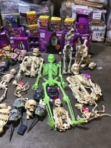 lot 47 image: Pallet with assorted Halloween Decor Items- various models and conditions great selection review Pictures