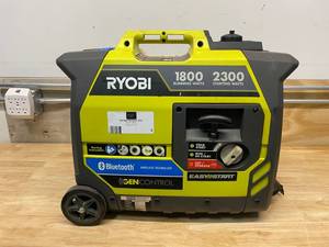 lot 4 image: RYOBI Bluetooth 2,300 Starting Watt Super Quiet Gasoline Powered Digital Inverter Generator