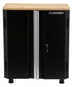 lot 46 image: HUSKY 32.8 in. H x 28 in. W x 18 in. D 2-Door Steel Garage Base Cabinet