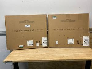 lot 69 image: FEISS Lot of Two- Infinity 22 in. W x 28 in. H Frameless Oval Glass Wall Decor Mirrors with Beveled Edge