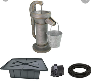 lot 82 image: GARDENIQUE Farmhouse Disappearing Water Fountain kit