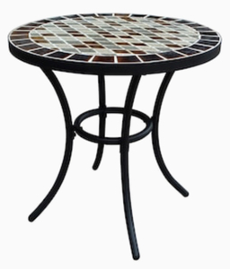 lot 84 image: GARDEN TREASURES Pelham bay Round Outdoor Bistro Table 20-in W x 20-in L