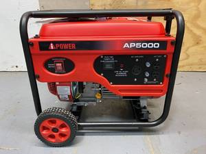 lot 87 image: A-IPOWER 4000-Watt Gasoline Powered Manual Start Portable Generator