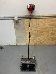 lot 88 image: RYOBI Power Sweeper with TORO Gas Powered Trimmer Head