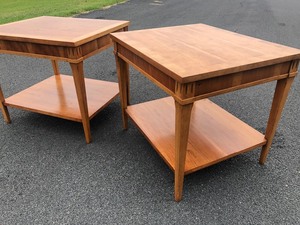 lot 156 image: Nice Matching Pair of Mid Century LANE Side Tables