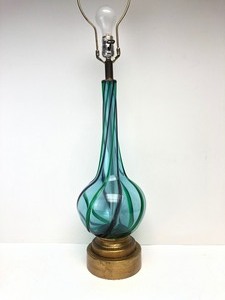 lot 159 image: Gorgeous Mid Century 1960s Seguso Sommerso Murano Art Glass Table Lamp
