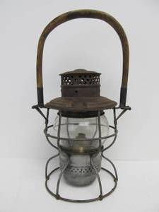 lot 64 image: Antique Adams & West Lake SOO LINE Railroad Lantern