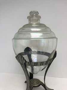 lot 190 image: Original LARGE 1930s Art Deco Pharmacy Apothecary Jar