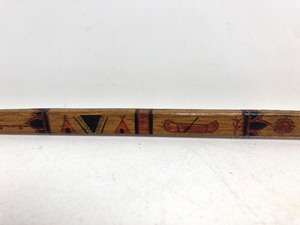 lot 209 image: Original Antique Native American Double Curve Painted Bow