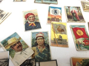 lot 236 image: Collection of Antique Tobacco Cards
