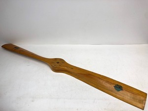 lot 247 image: Vintage HENDRICKSON Wooden Airplane Propeller