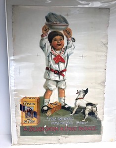 lot 271 image: Early 1900s Cream of Rye Cereal Advertising Poster from The Pioneer Company in Saint Paul (As Is)