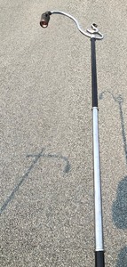 lot 293 image: 2 Vintage 1930s Era Black & Chrome Deco Floor Lamps