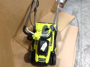 RYOBI 13 in. ONE 18-Volt Lithium-Ion Cordless Battery Walk Behind Push Lawn Mower - 4.0 Ah BatteryCharger Included in good conditions