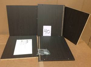 BAKU Black Modular Wood Cube Box by IRIS