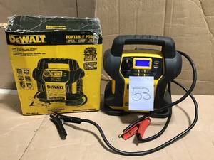 DEWALT 1400 Peak Amp Jump Starter with Digital Compressoressor&nbspin good condition