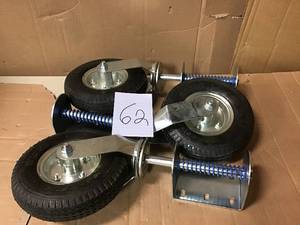 8 in. Pneumatic Gate Caster with 200 lbs. Load Capacity by Shepherd