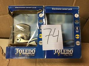 Lot of 2 Toledo Fine Locks Electronic Lock with Jaen Door Lever