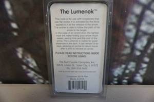 lot 135 image: Burt Coyote Lumenok Single Pack Lighted Cross Bow Aluminum Nocks