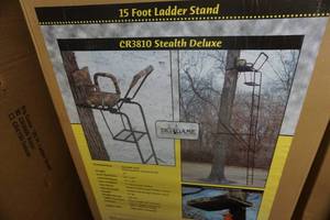 lot 385 image: Big Game Deer Stands Model CR3810 Stealth Deluxe 15 Ladder Stand