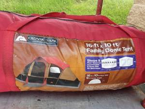 lot 17 image: Ozark Trail 16x10 Family Dome Tent- Sleeps 8