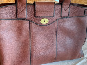 lot 59 image: Leather Fossil SatchelBag