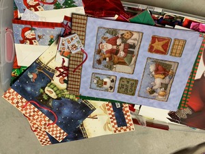 lot 183 image: 74 Quart Tote Full of Gifting Bags