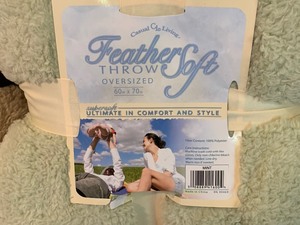 lot 202 image: Two Soft Throw Blankets (Brand New)