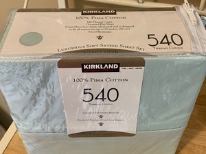 lot 206 image: King Size Sheets -540 Thread Count (NEW)
