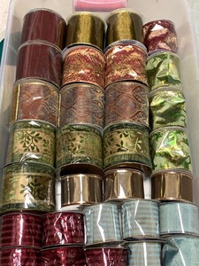 lot 174 image: Tote of Decorative Ribbon