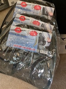 lot 236 image: Massage Chair Cushion and Three Ergonomic Mesh Chair Back Supports (New)