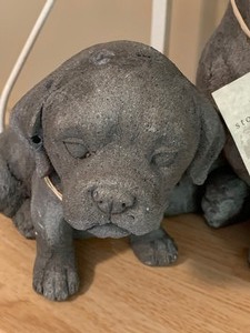 lot 230 image: Pair of Adorable Light Weight Dog Figurines