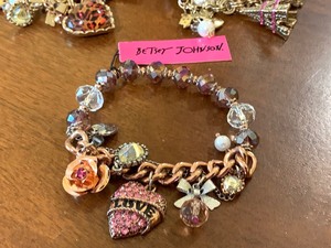 lot 242 image: Betsy Johnson Charm Bracelets (3)