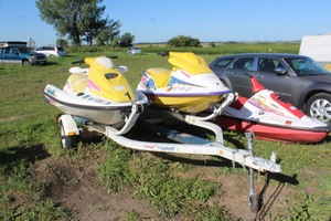 Pair of Jet Skies with Trailer