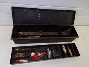 Vintage Tackle Box with Tackle