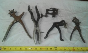 lot 7 image: 4 punch tools.