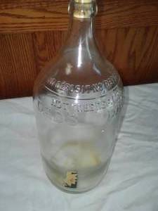 lot 15 image: Dads Root Beer  gallon glass bottle
