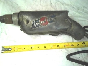 lot 24 image: Vintage Speed Way electric drill  working