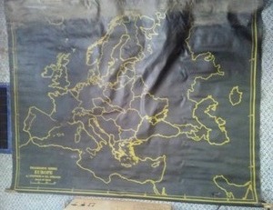 lot 111 image: Map of Europe 51.5 x 41.5,