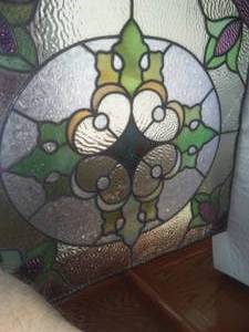 lot 161 image: Leaded stain glass