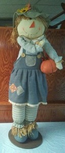 lot 168 image: Fall Scarecrow girl $99.00 retail. New,