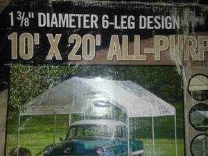 lot 169 image: 10 x 20 All Purpose Canopy, used only 3 times