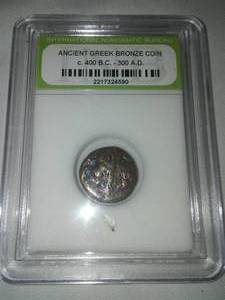 lot 70 image: Greek Coin Bronze 400 BC - 300 A.D.