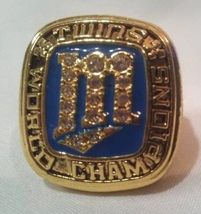 lot 71 image: Minnesota Twins 1987 World Series Ring