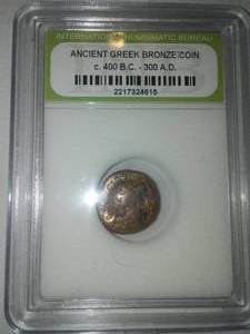 lot 153 image: reek coin Bronze, 400 BC - 300 AD